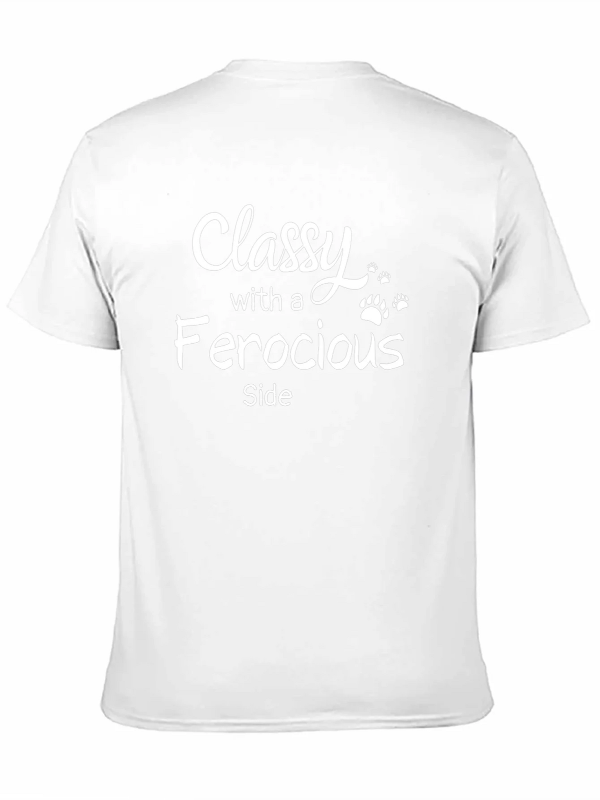 Classy With A Ferocious Side Black T-Shirt