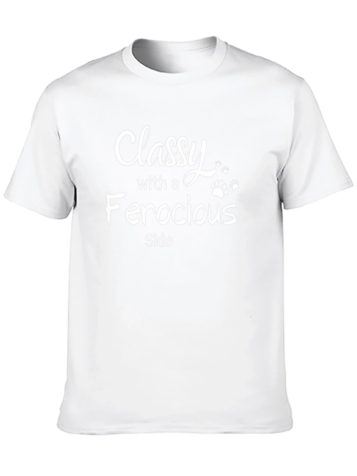 Classy With A Ferocious Side Black T-Shirt