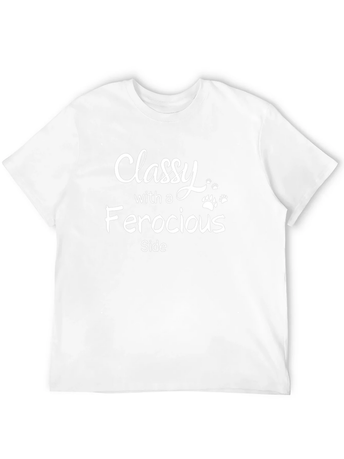 Classy With A Ferocious Side Black T-Shirt