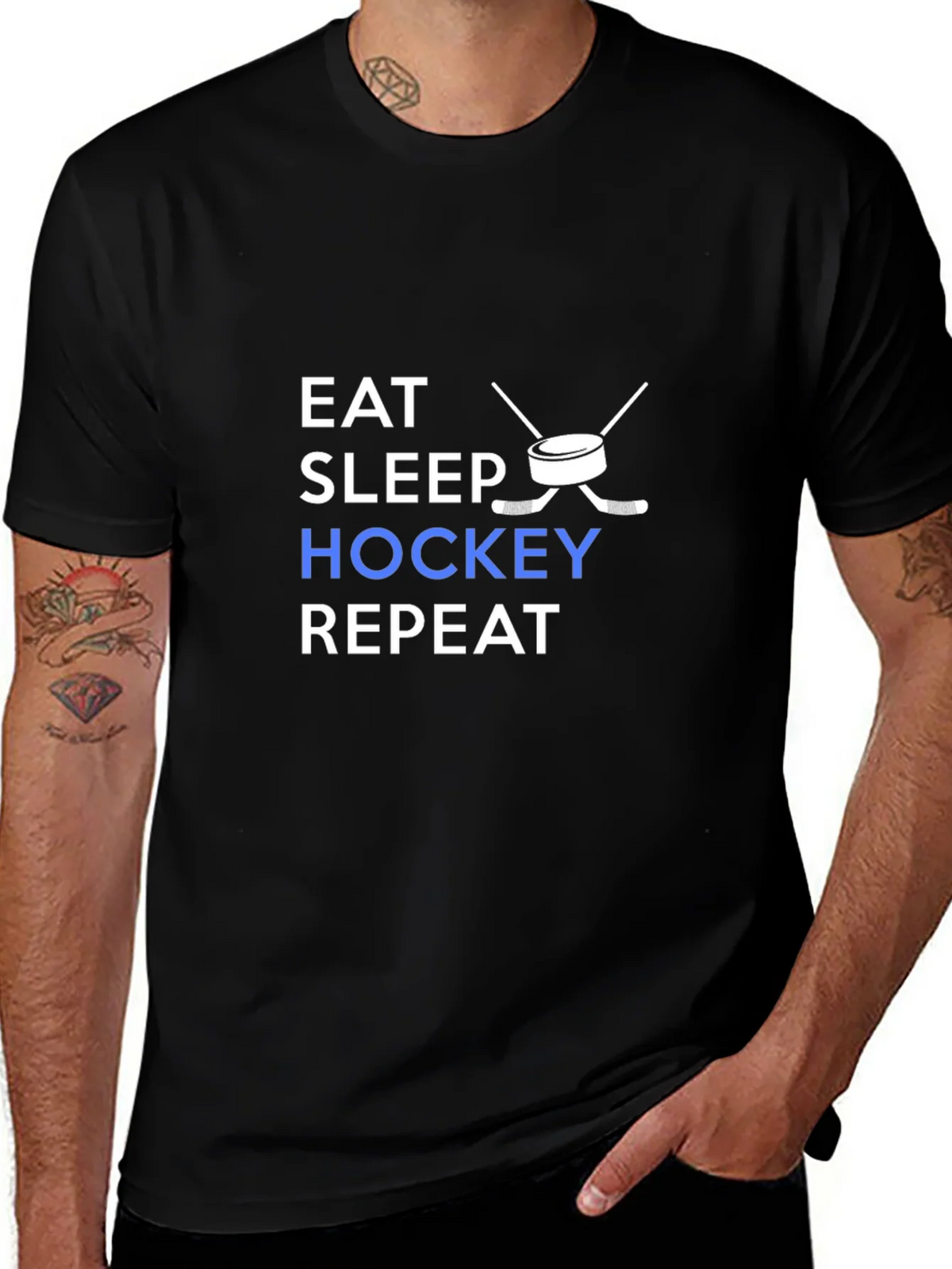 Eat Sleep Hockey Repeat T-Shirt