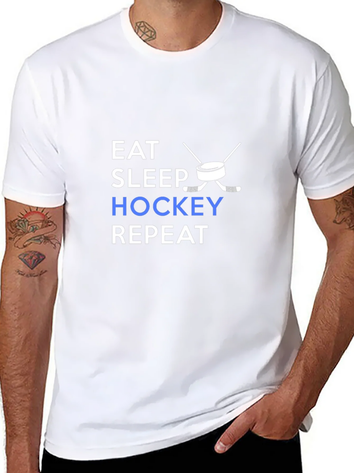 Eat Sleep Hockey Repeat T-Shirt