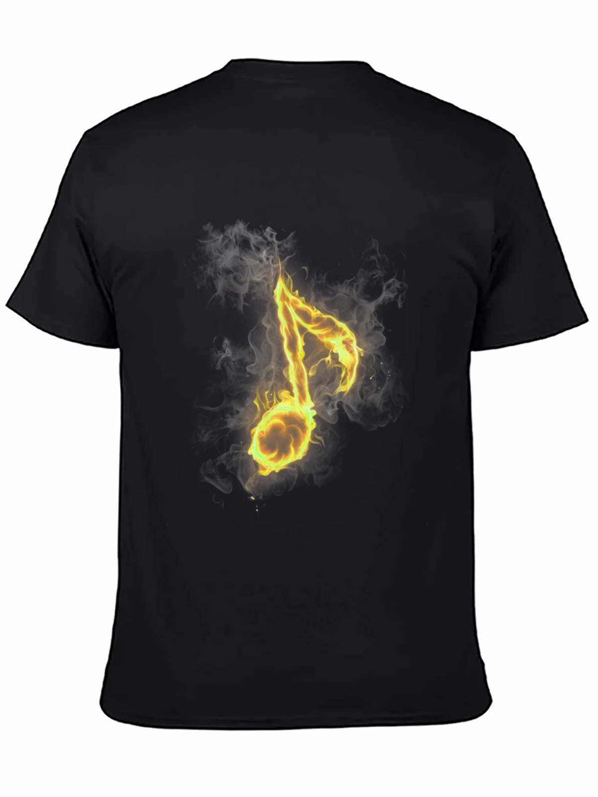 Fiery Note Black T-Shirt