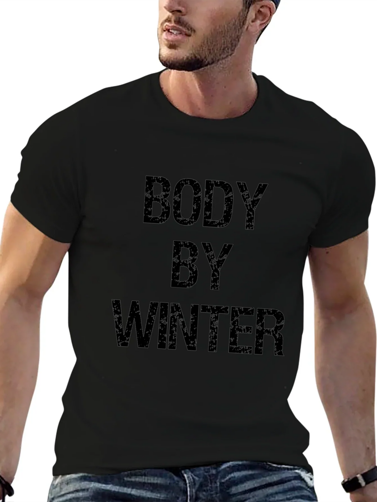 Body By Winter Black Graphic T-Shirt