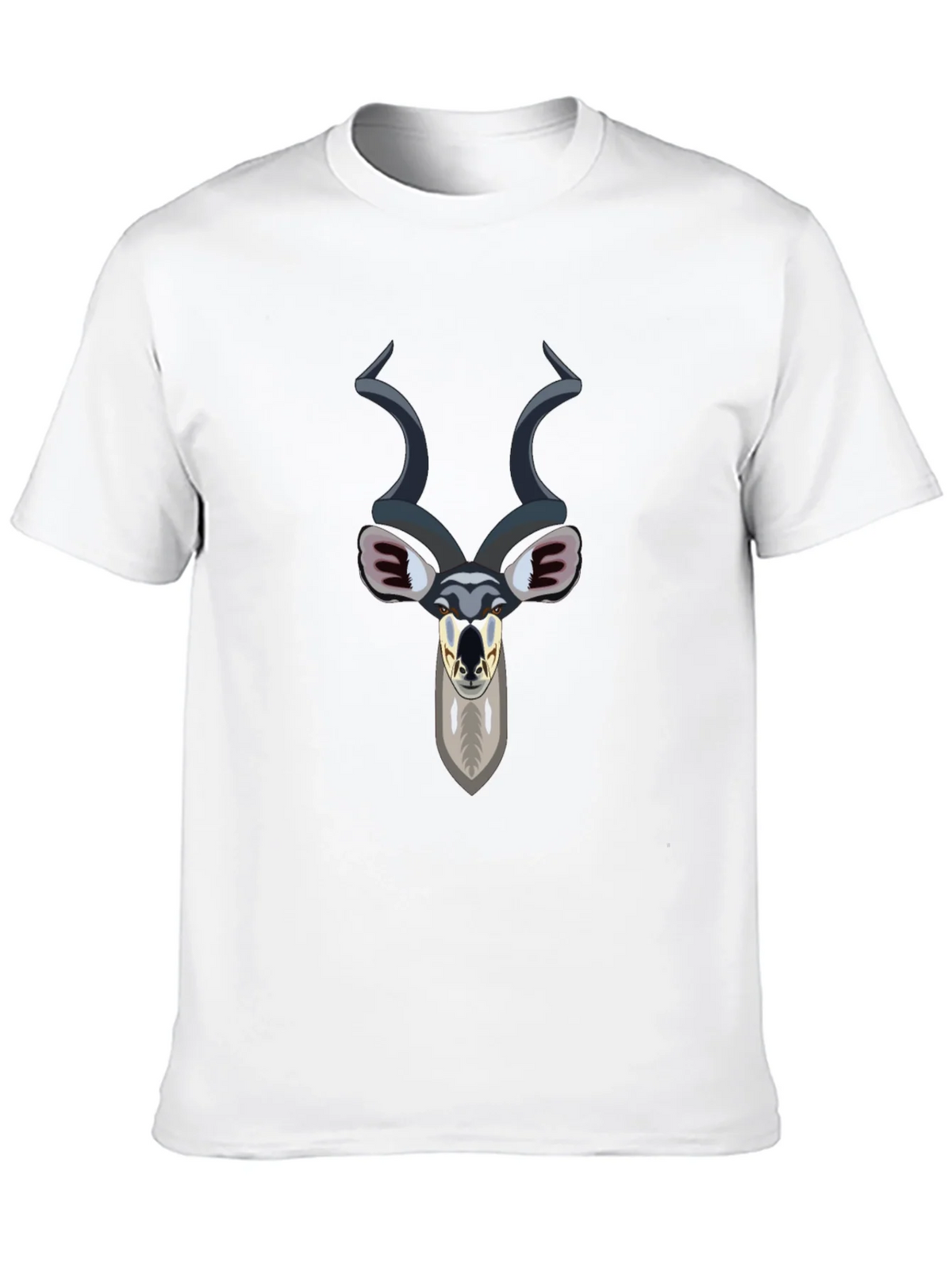 Kudu Head Graphic Tee - Black