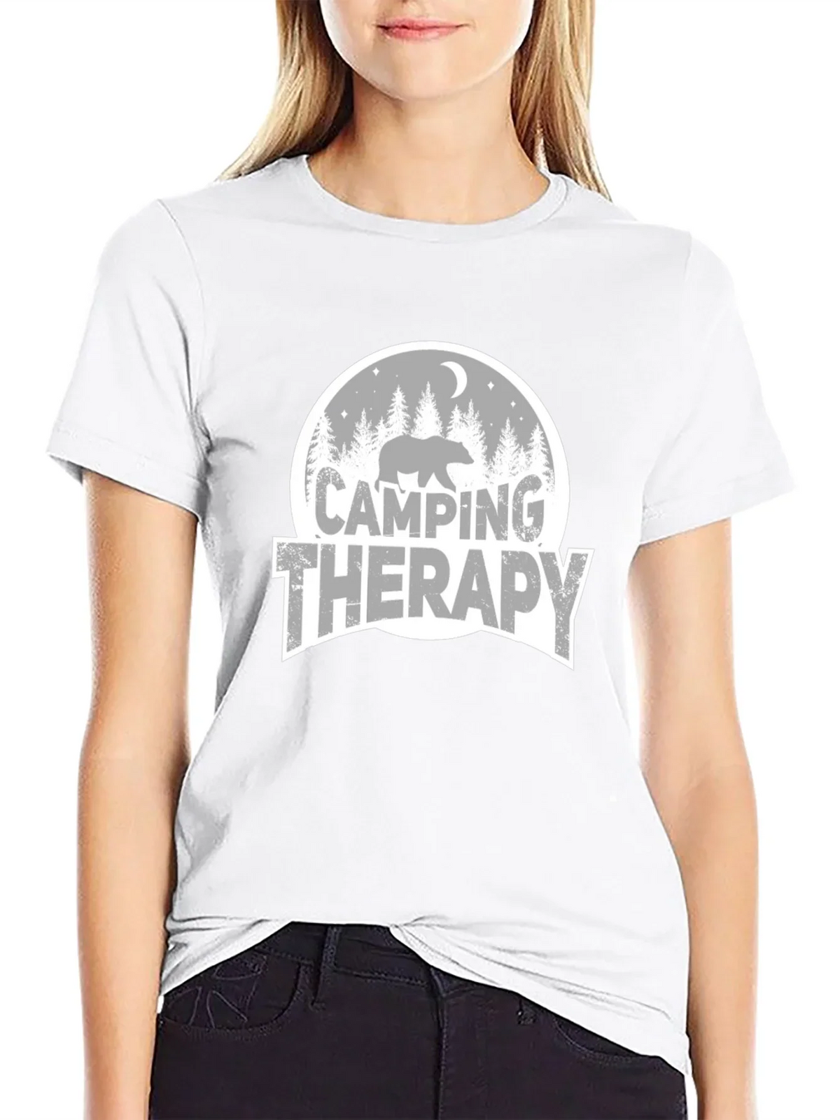 Camping Therapy Graphic T-Shirt