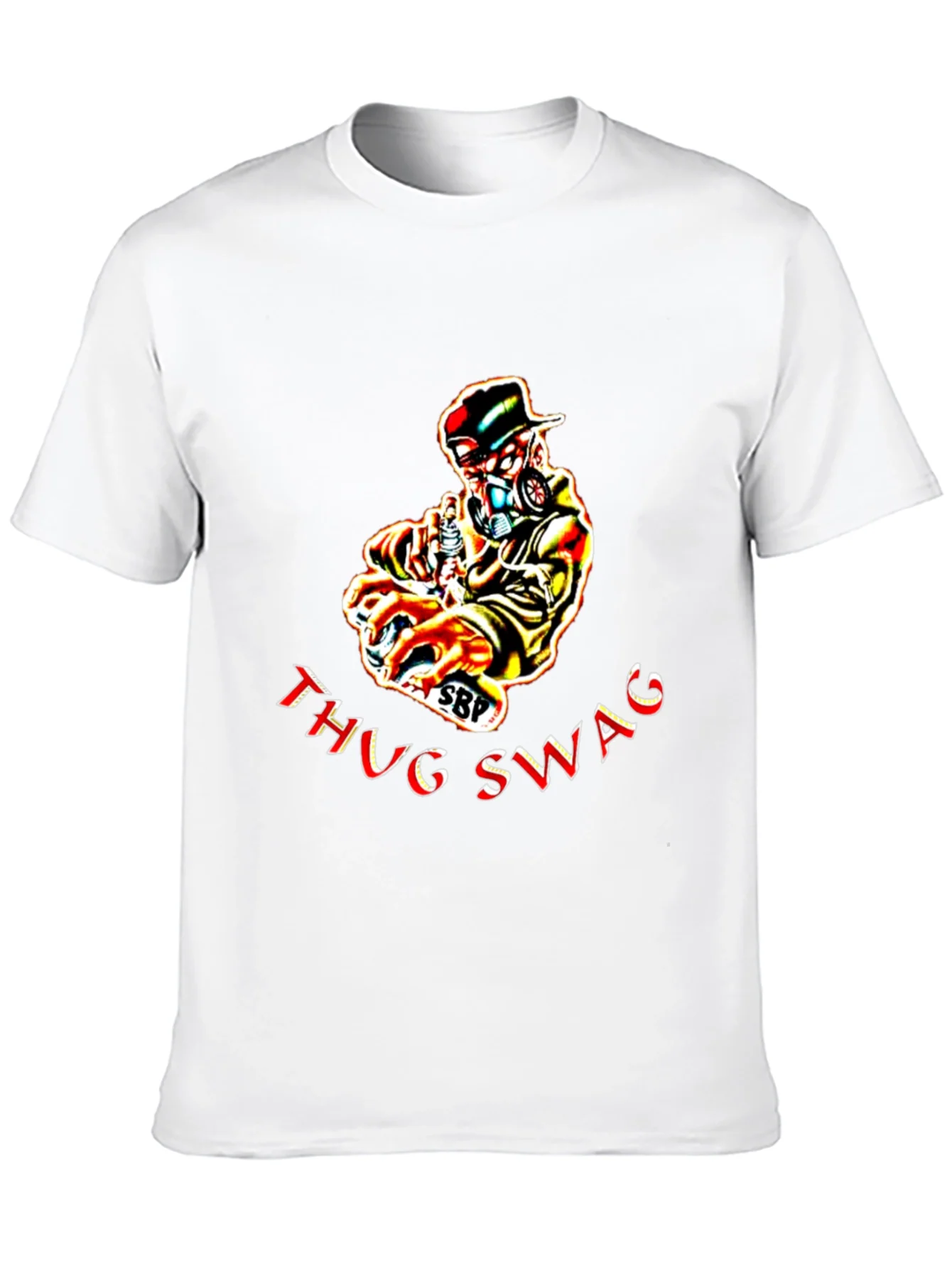 Thug Swag Black Graphic T-Shirt
