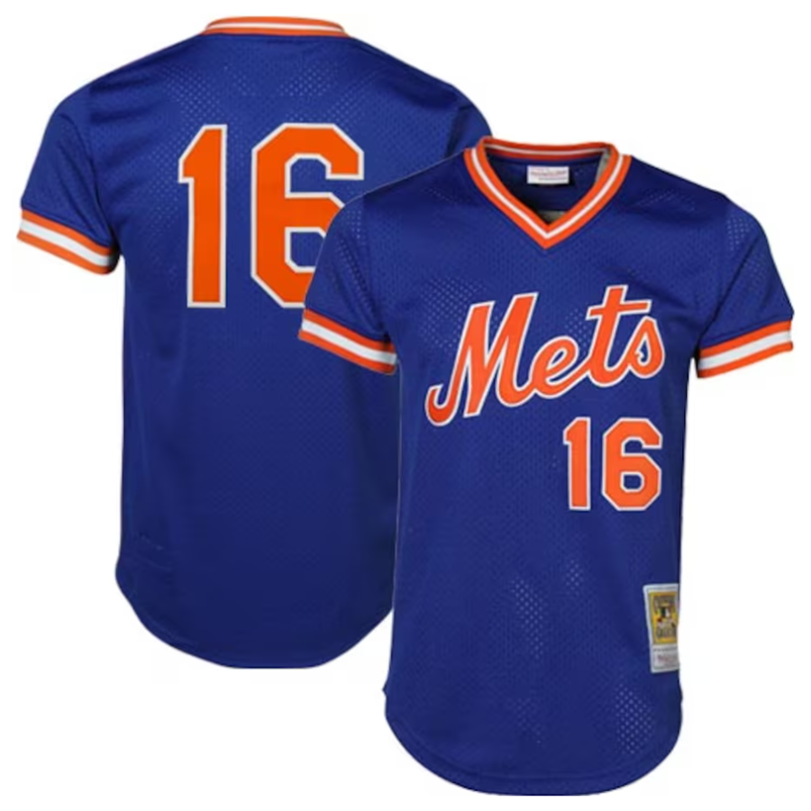 NY.Mets #16 Dwight Gooden Player  Royal Cooperstown Baseball Jerseys
