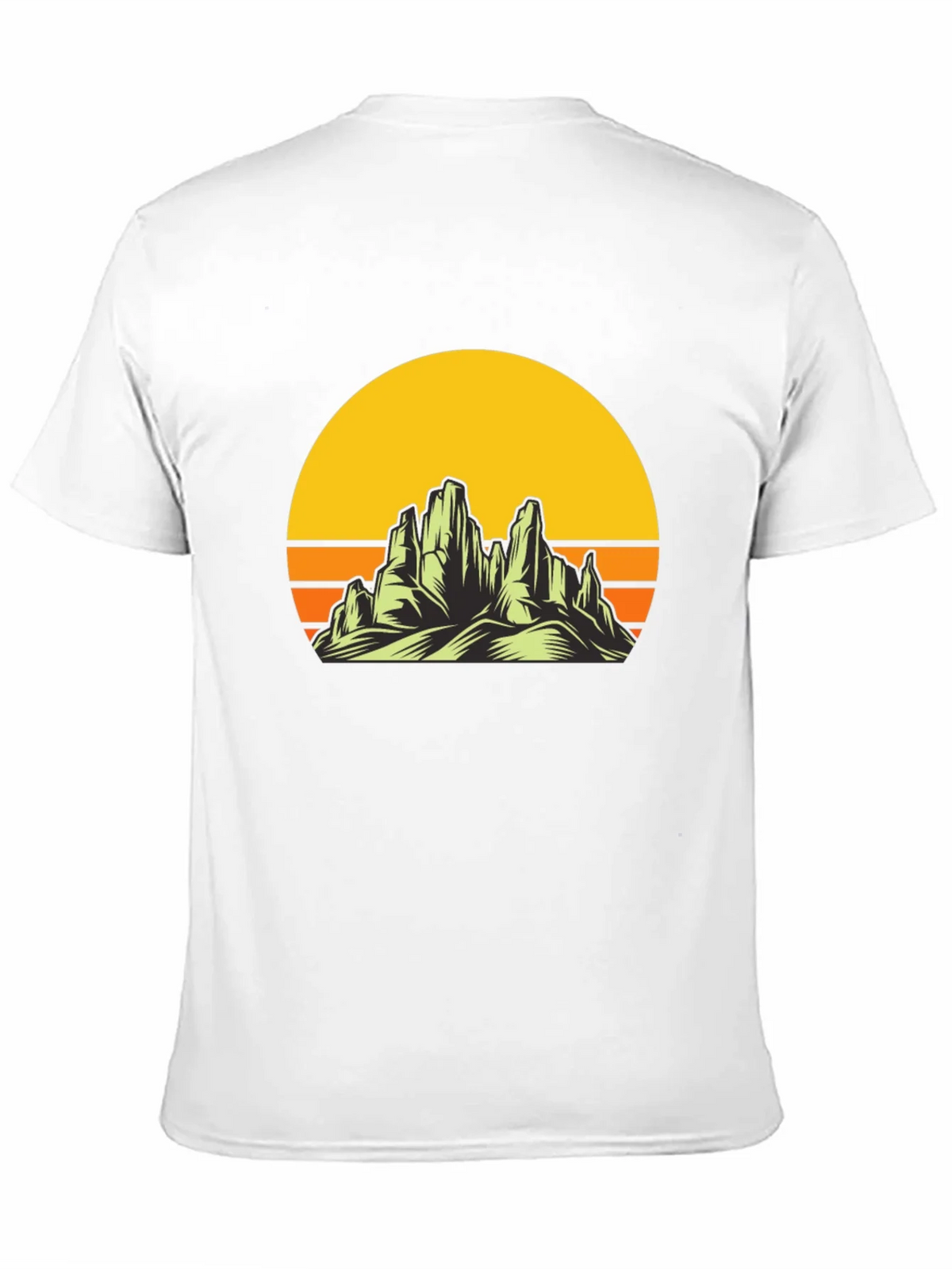Sunset Mountain Graphic Tee - Black
