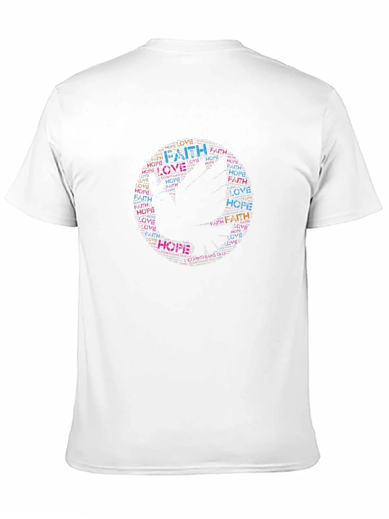Faith Hope Love Word Art T-Shirt