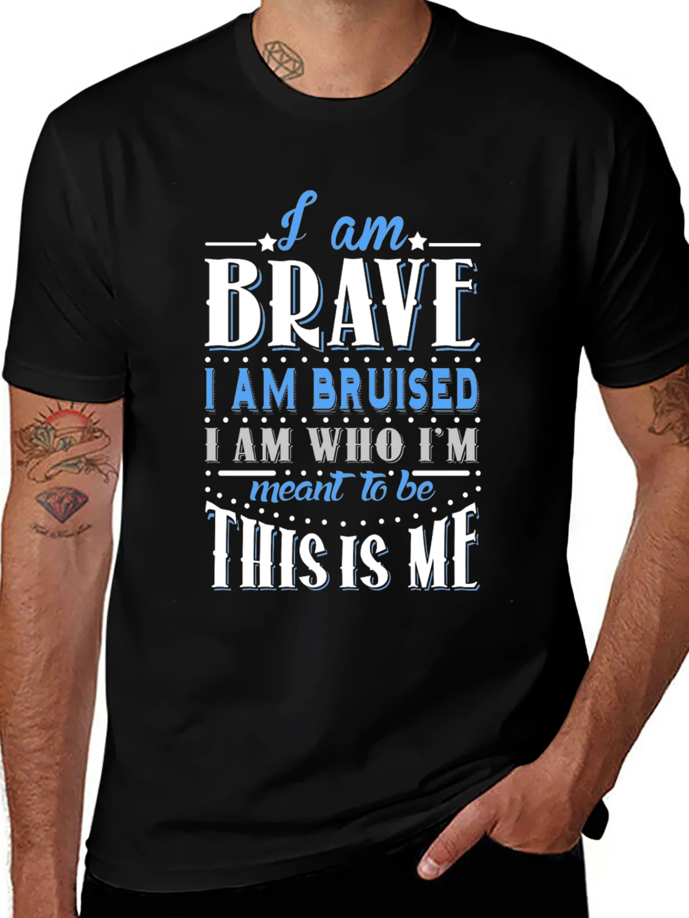 I Am Brave T-Shirt - Motivational Graphic Tee