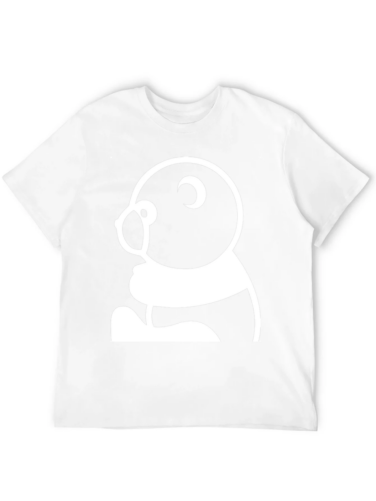 Black T-Shirt with Panda Graphic