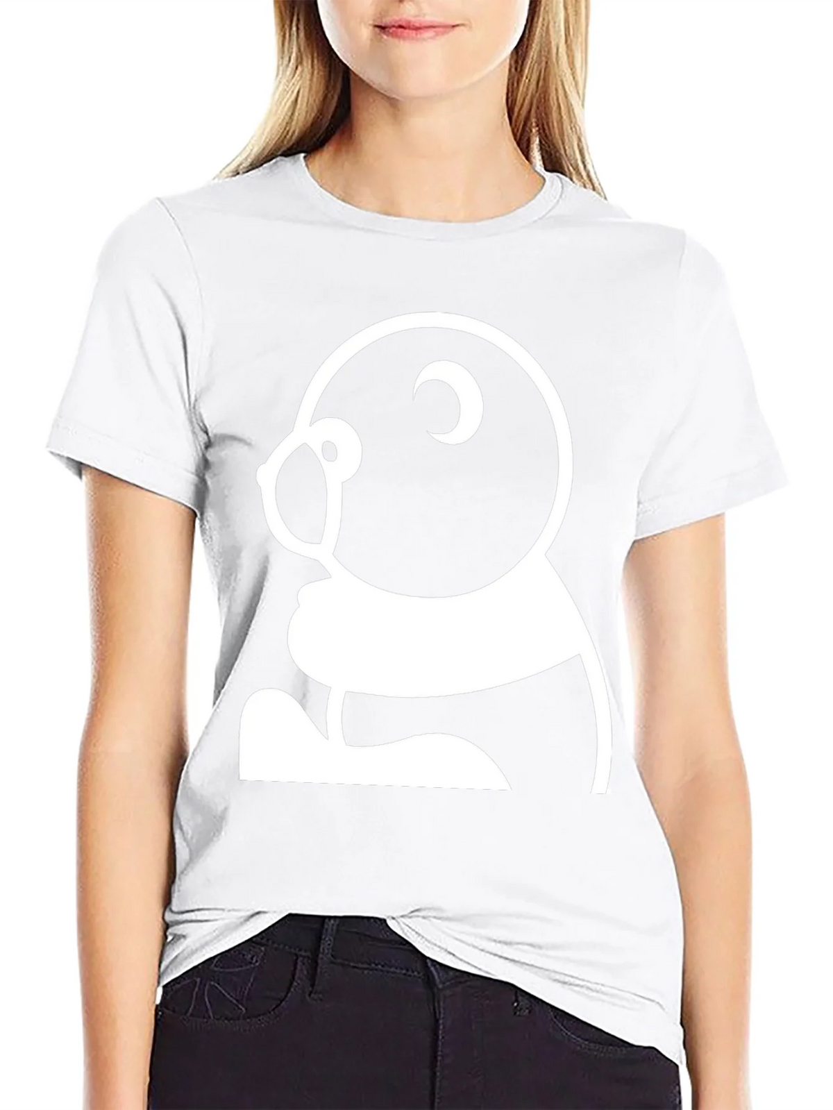 Black T-Shirt with Panda Graphic