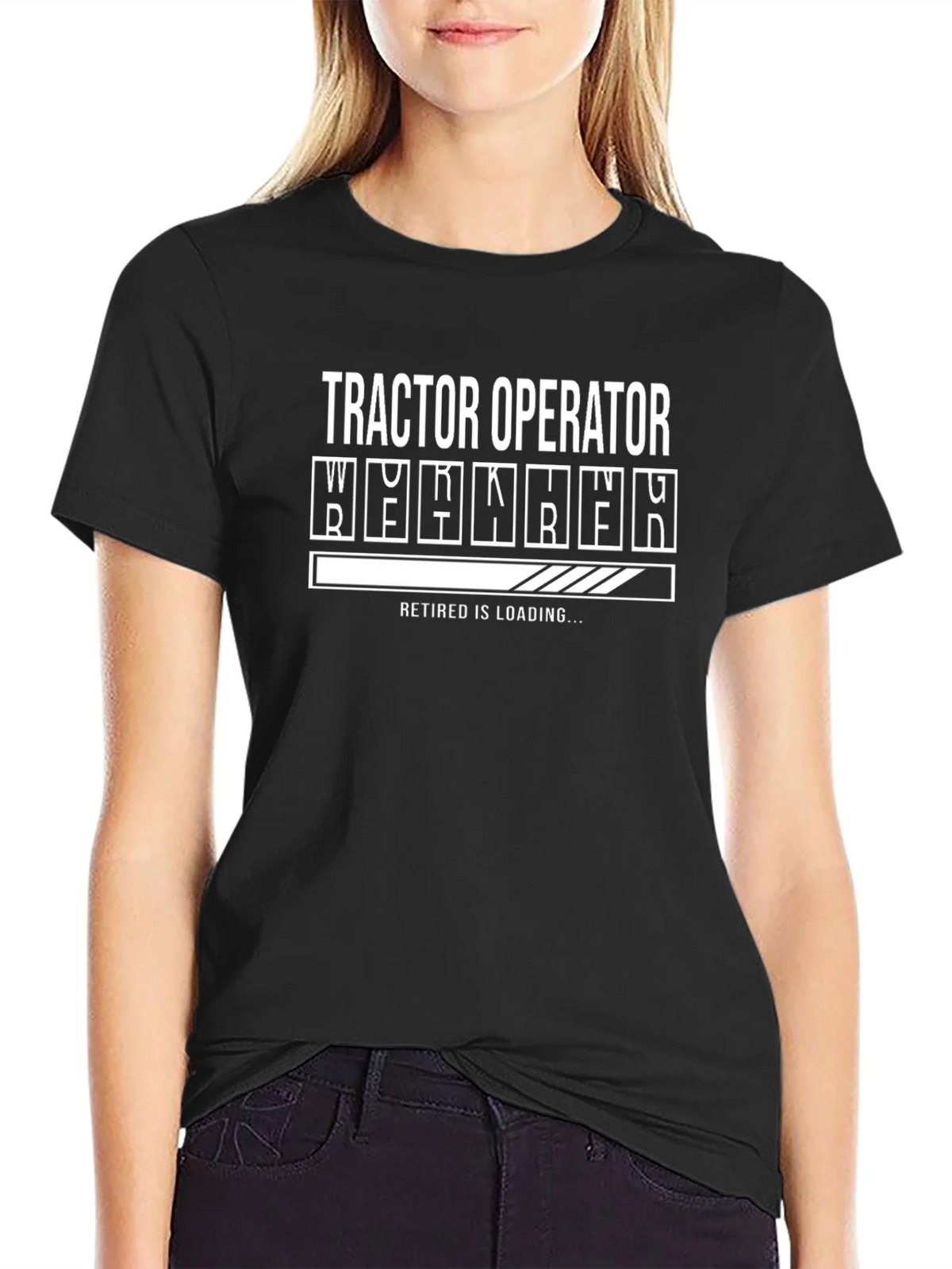 Tractor Operator Retirement Loading T-Shirt