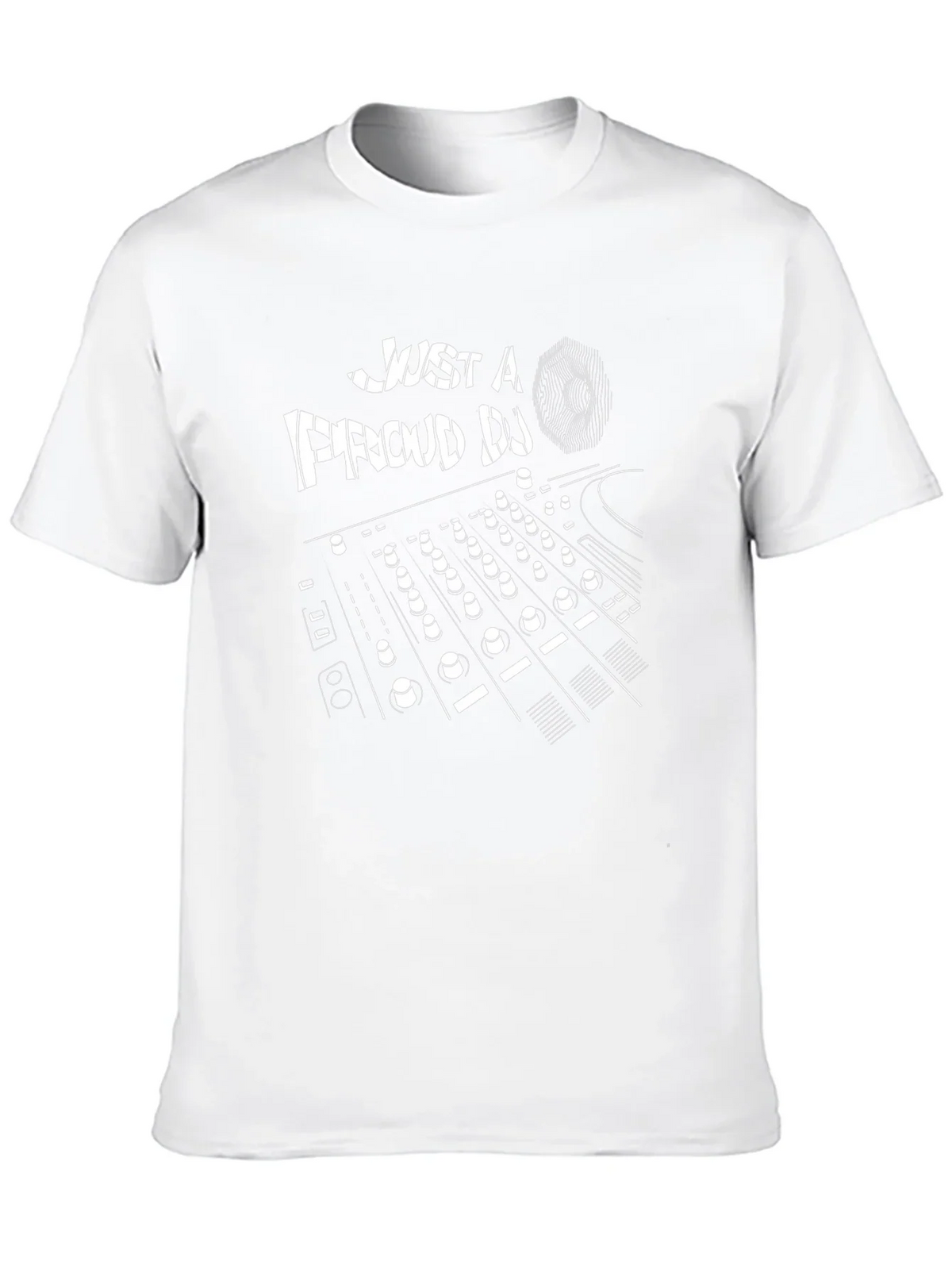 Just a Proud DJ Black Graphic T-Shirt