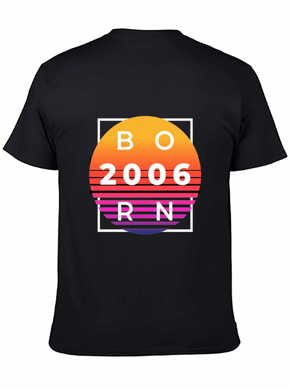 Born in 2006 Retro Sunset T-Shirt