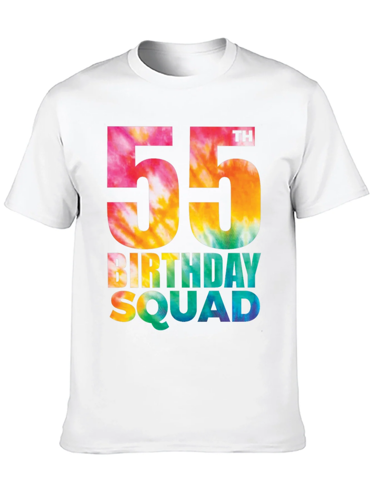 55th Birthday Squad Tie Dye T-Shirt