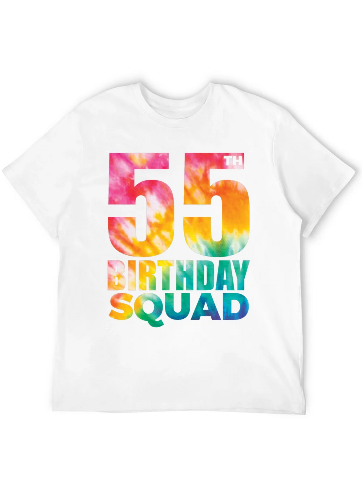 55th Birthday Squad Tie Dye T-Shirt