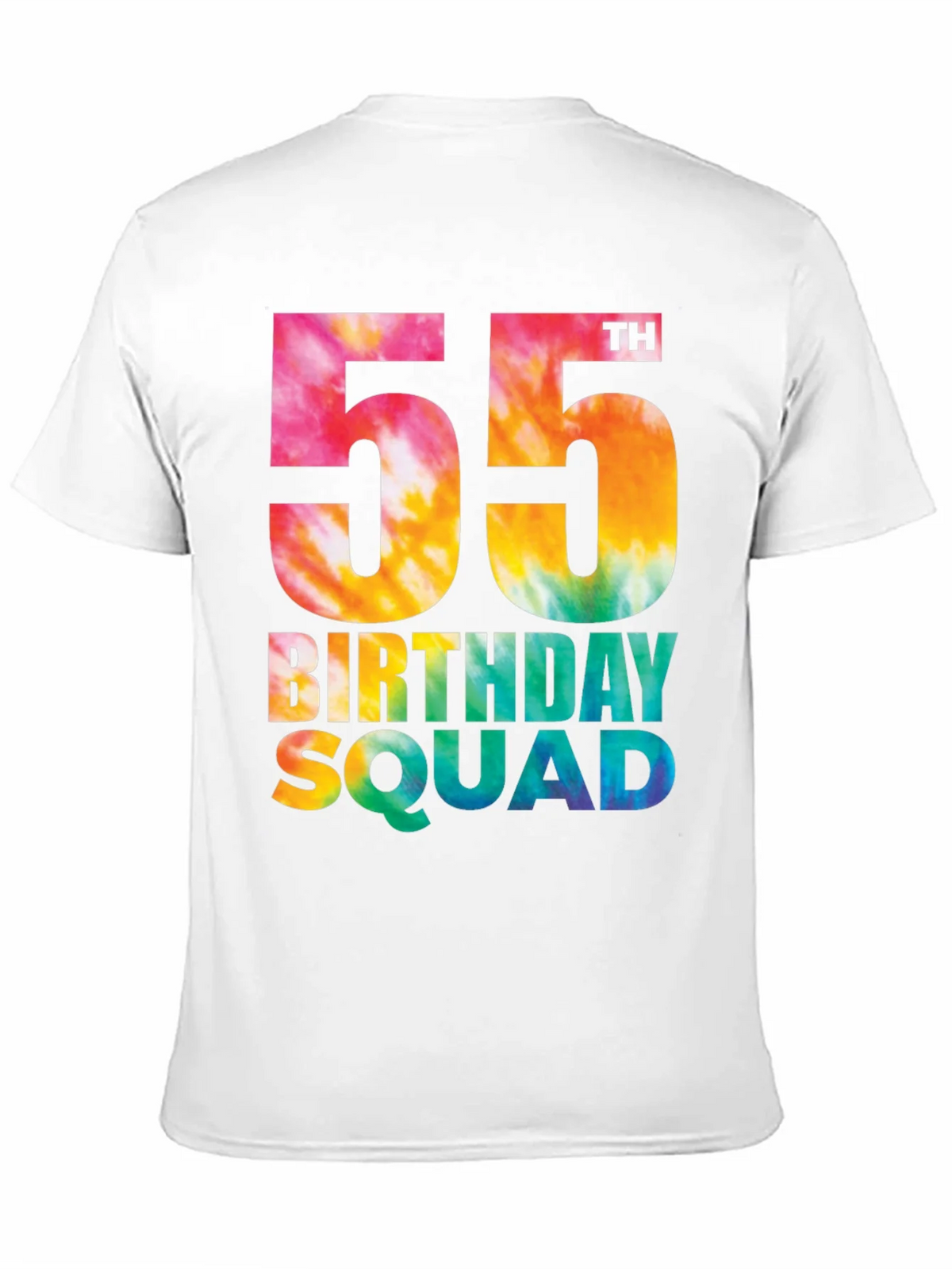 55th Birthday Squad Tie Dye T-Shirt