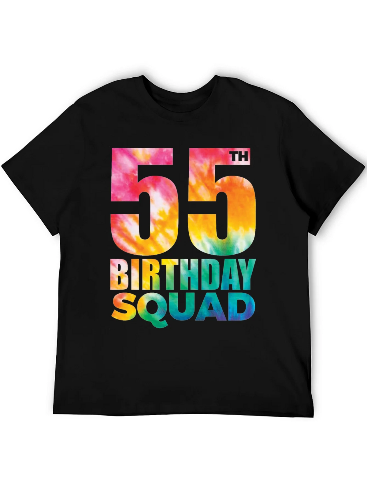 55th Birthday Squad Tie Dye T-Shirt