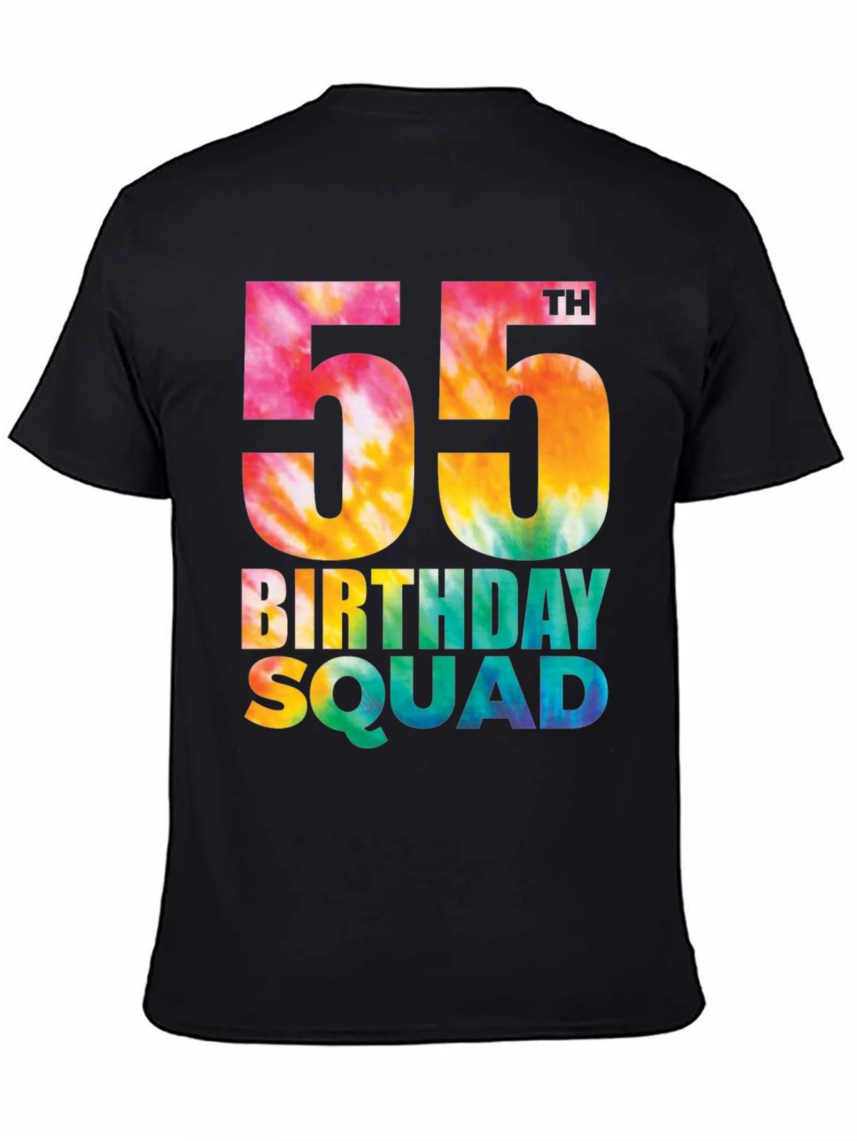 55th Birthday Squad Tie Dye T-Shirt