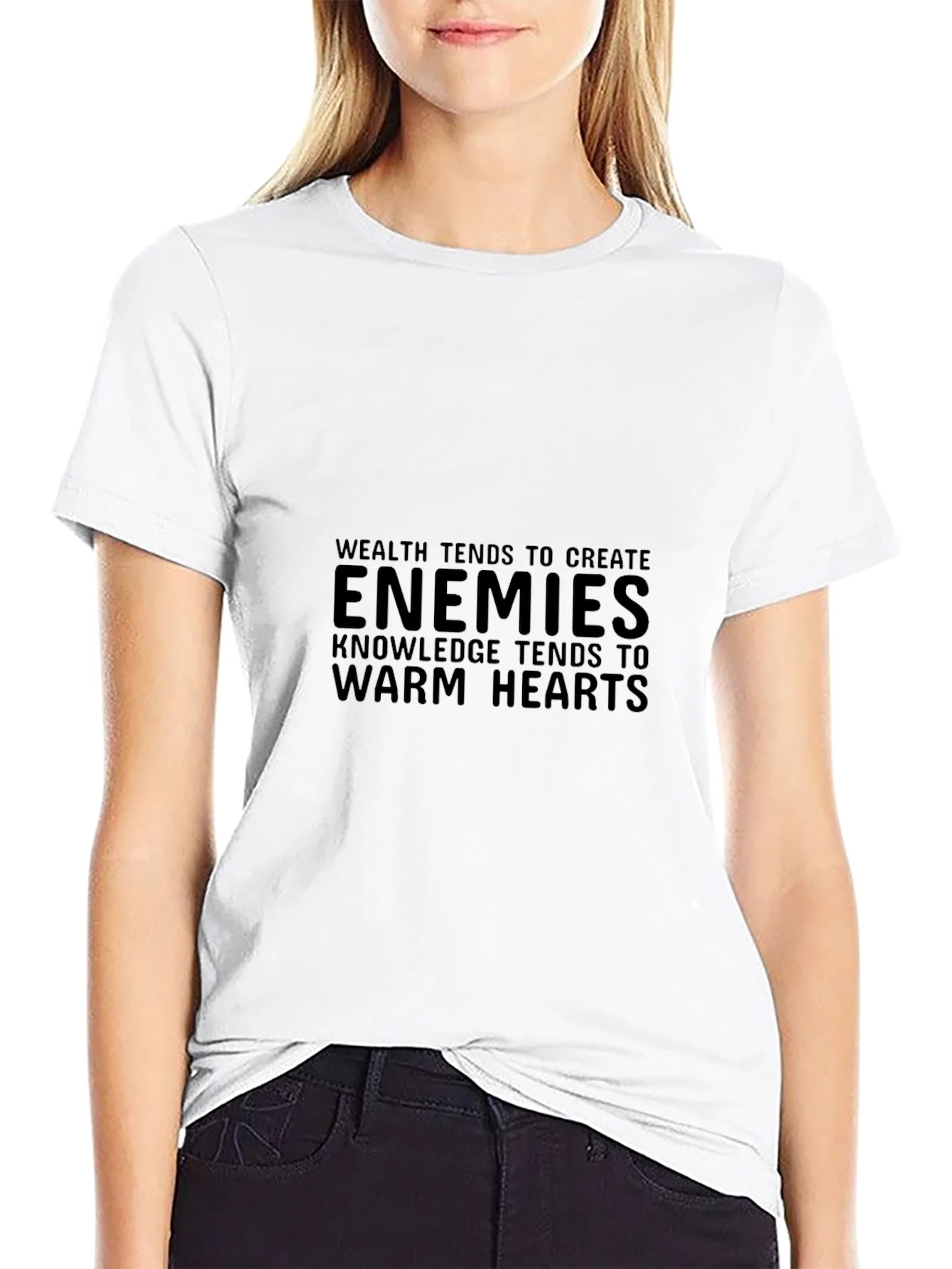 Enemies Knowledge Tee - Stylish Black T-Shirt
