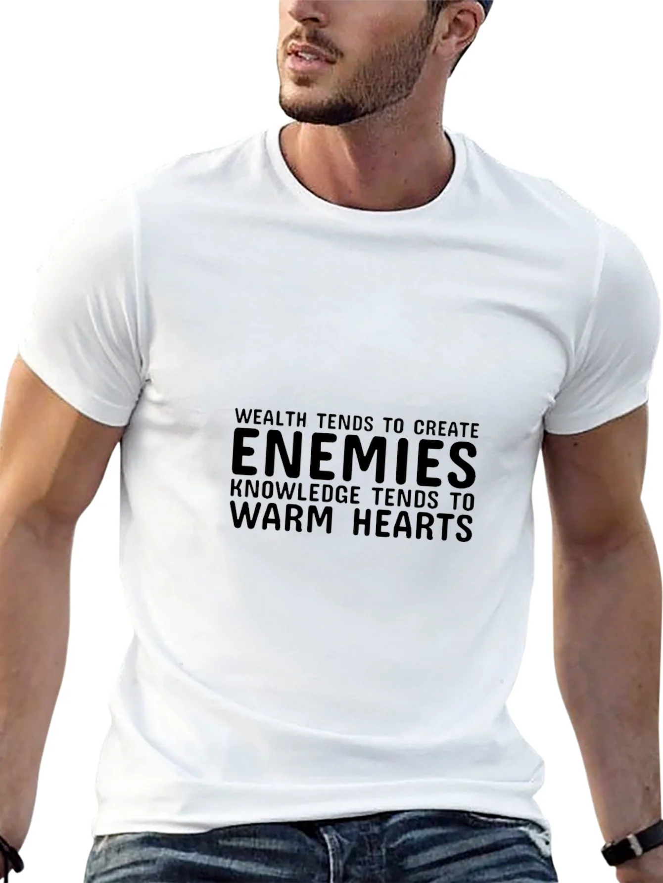 Enemies Knowledge Tee - Stylish Black T-Shirt