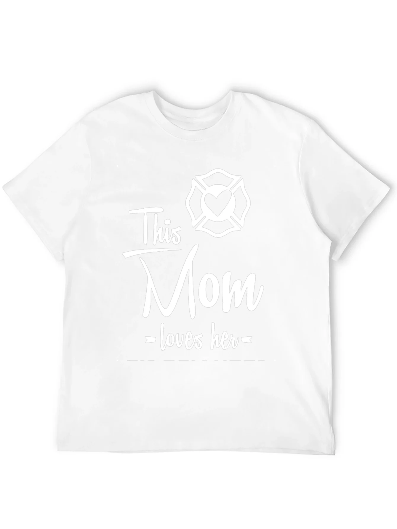 Firefighter Mom Graphic Tee - This Mom Loves Her
