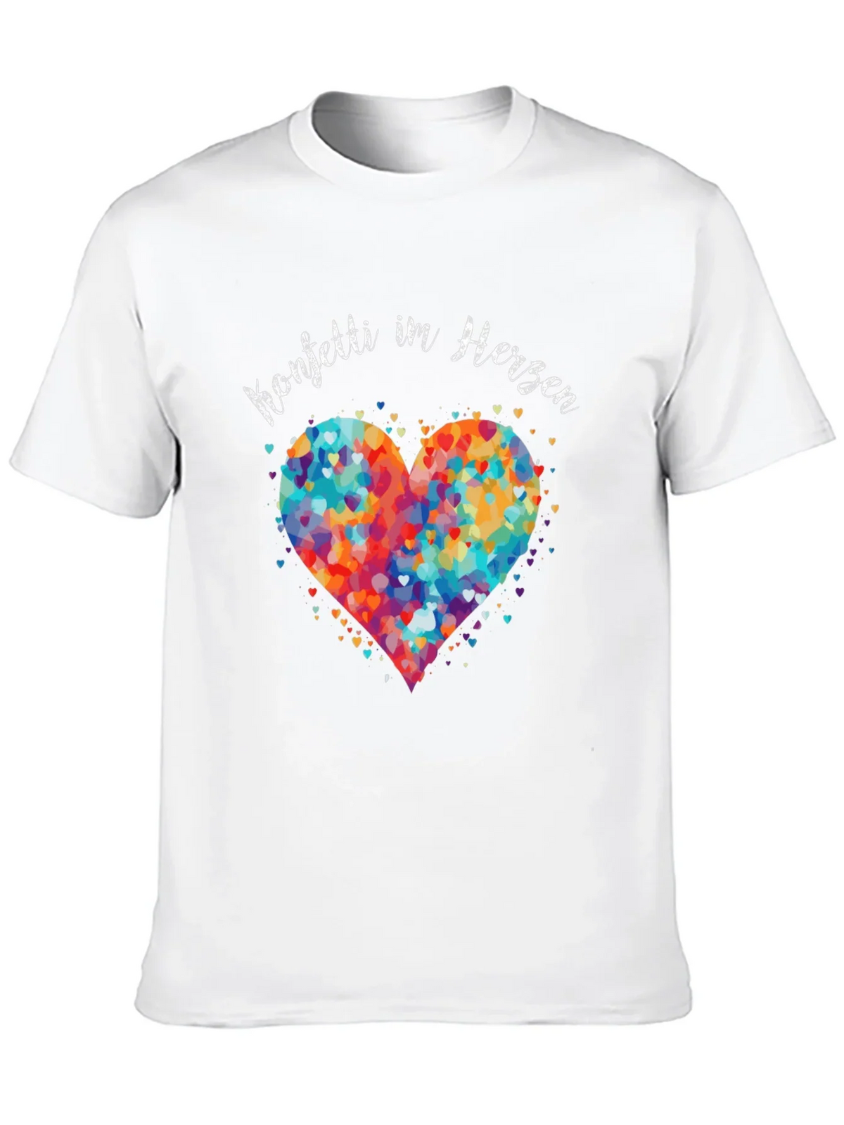 Confetti Heart Graphic T-Shirt - Unisex