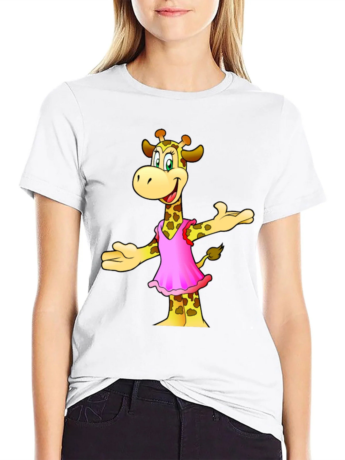 Cartoon Giraffe T-Shirt