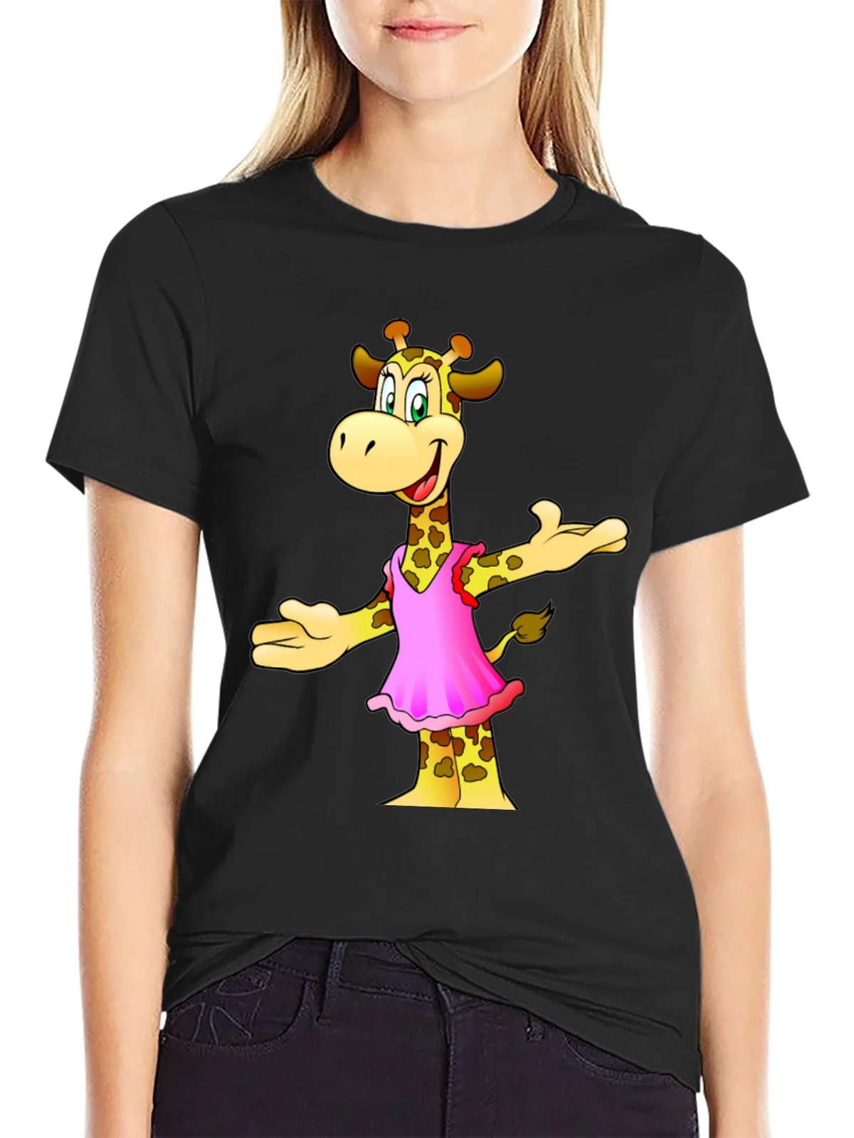 Cartoon Giraffe T-Shirt