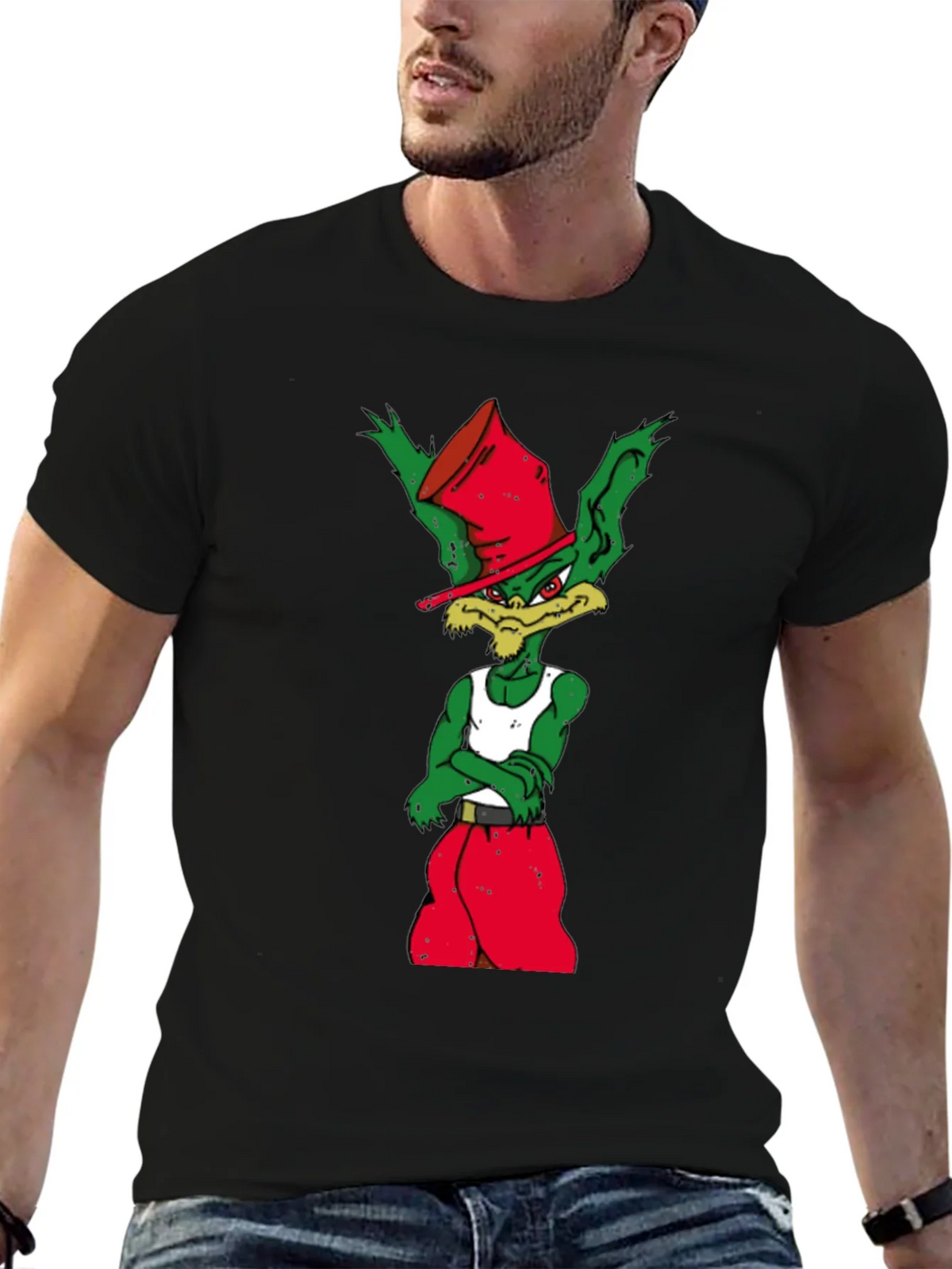 Novelty Cartoon Goblin Graphic Tee