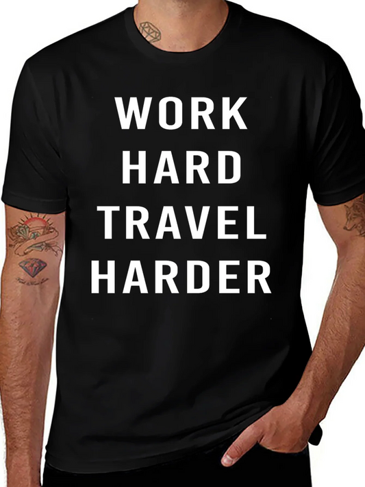 Work Hard Travel Harder Graphic Tee