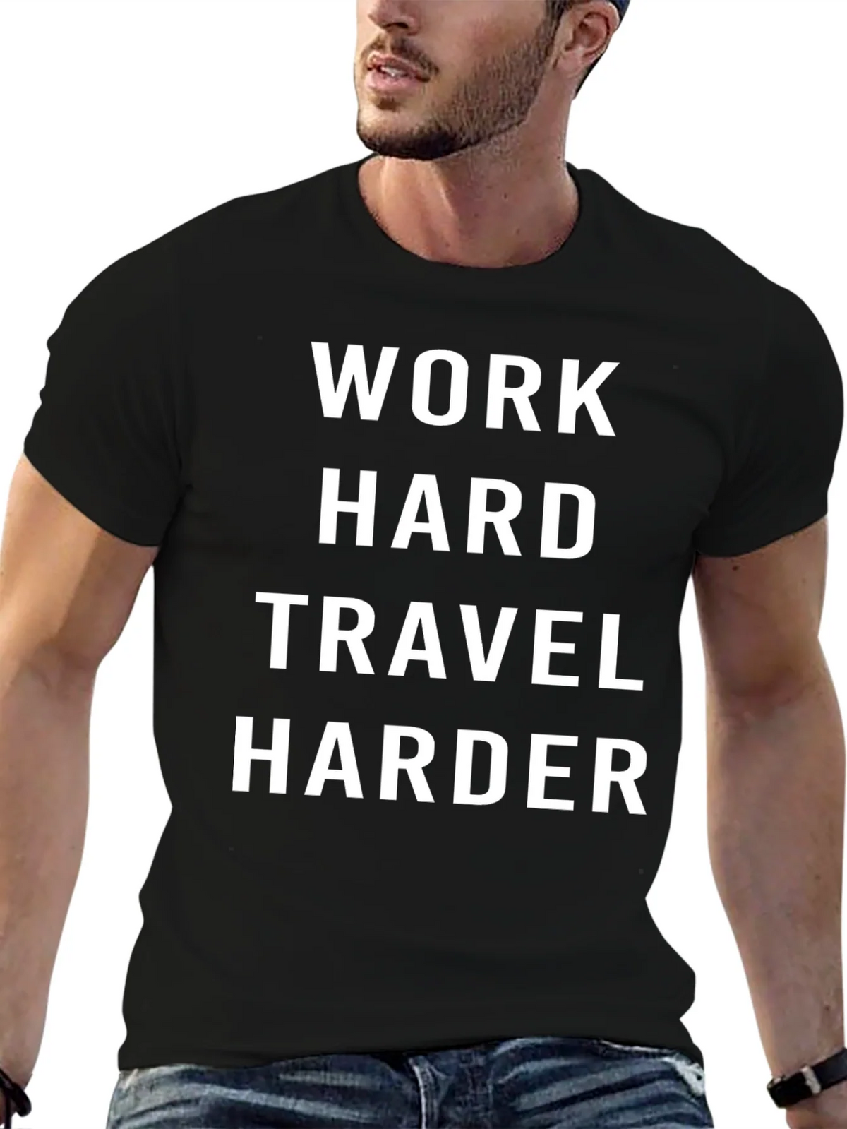 Work Hard Travel Harder Graphic Tee