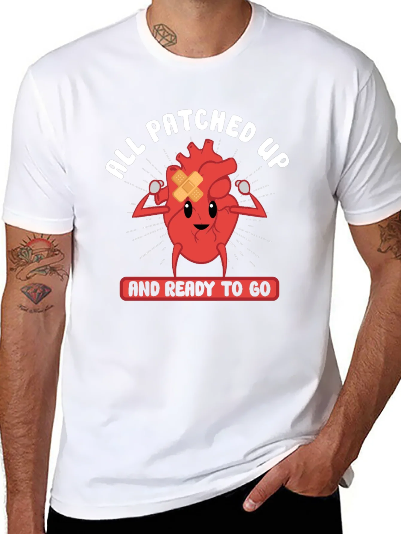 All Patched Up Heart Graphic Tee