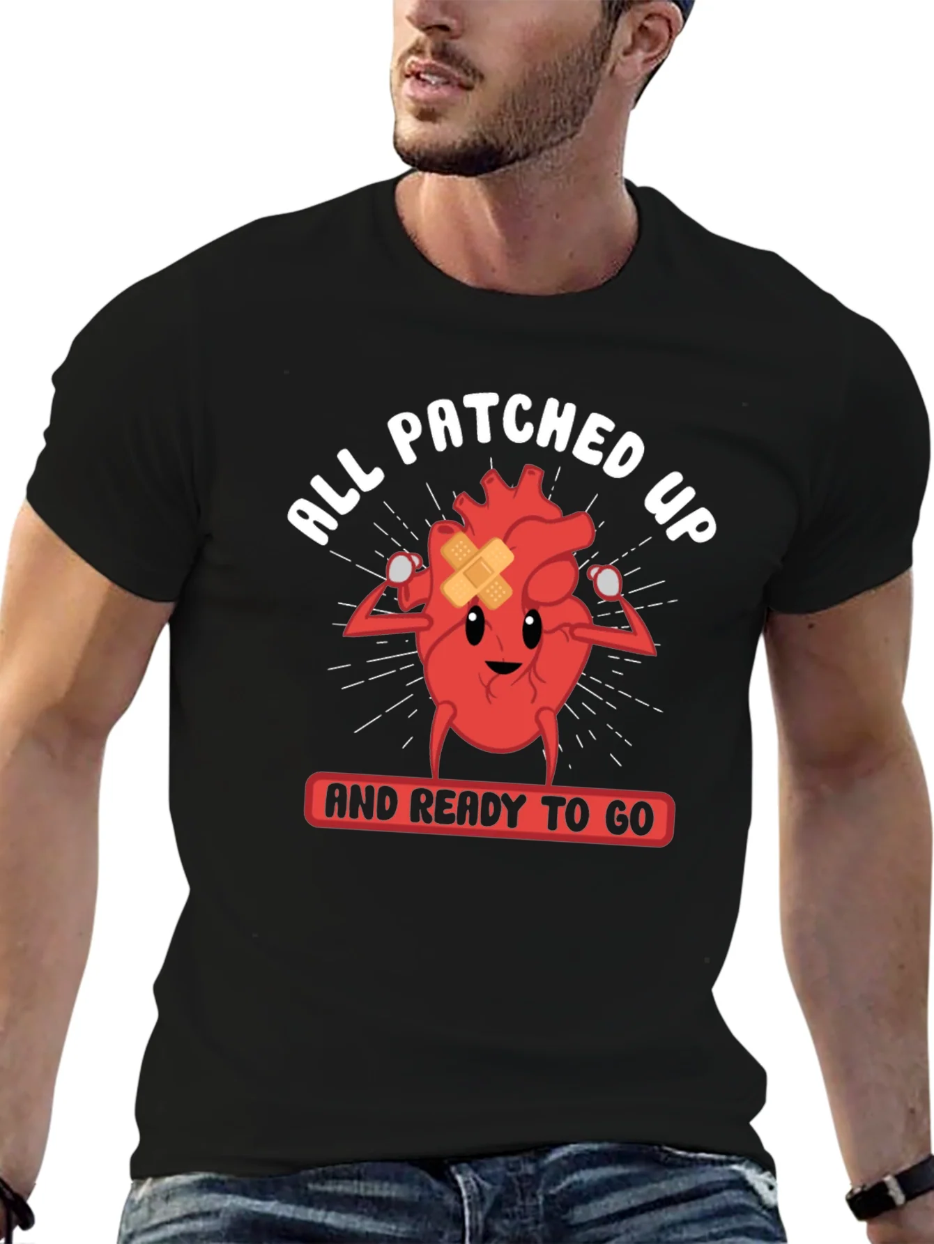 All Patched Up Heart Graphic Tee