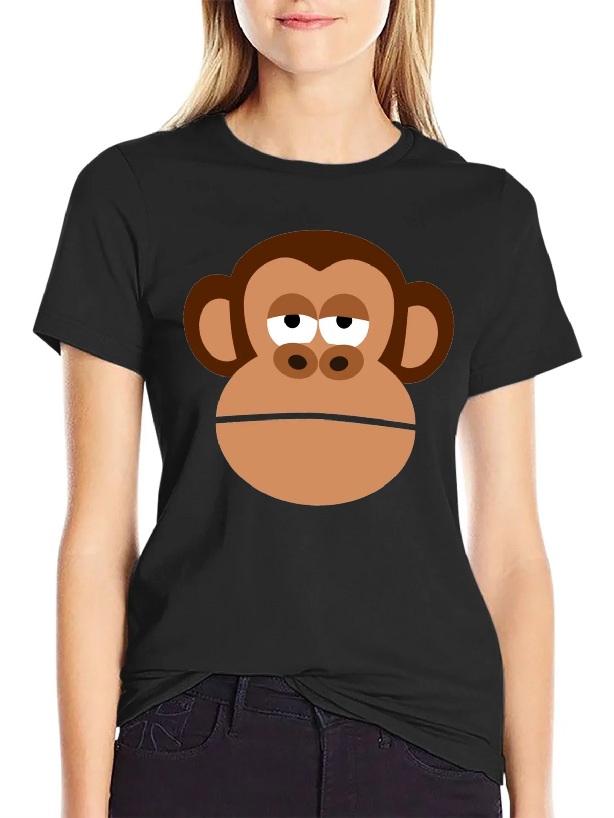 Monkey Face Graphic Tee - Funny Unisex T-Shirt
