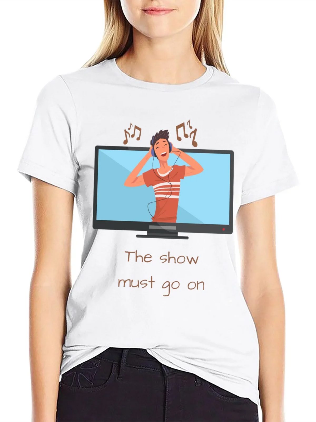 The Show Must Go On Graphic Tee