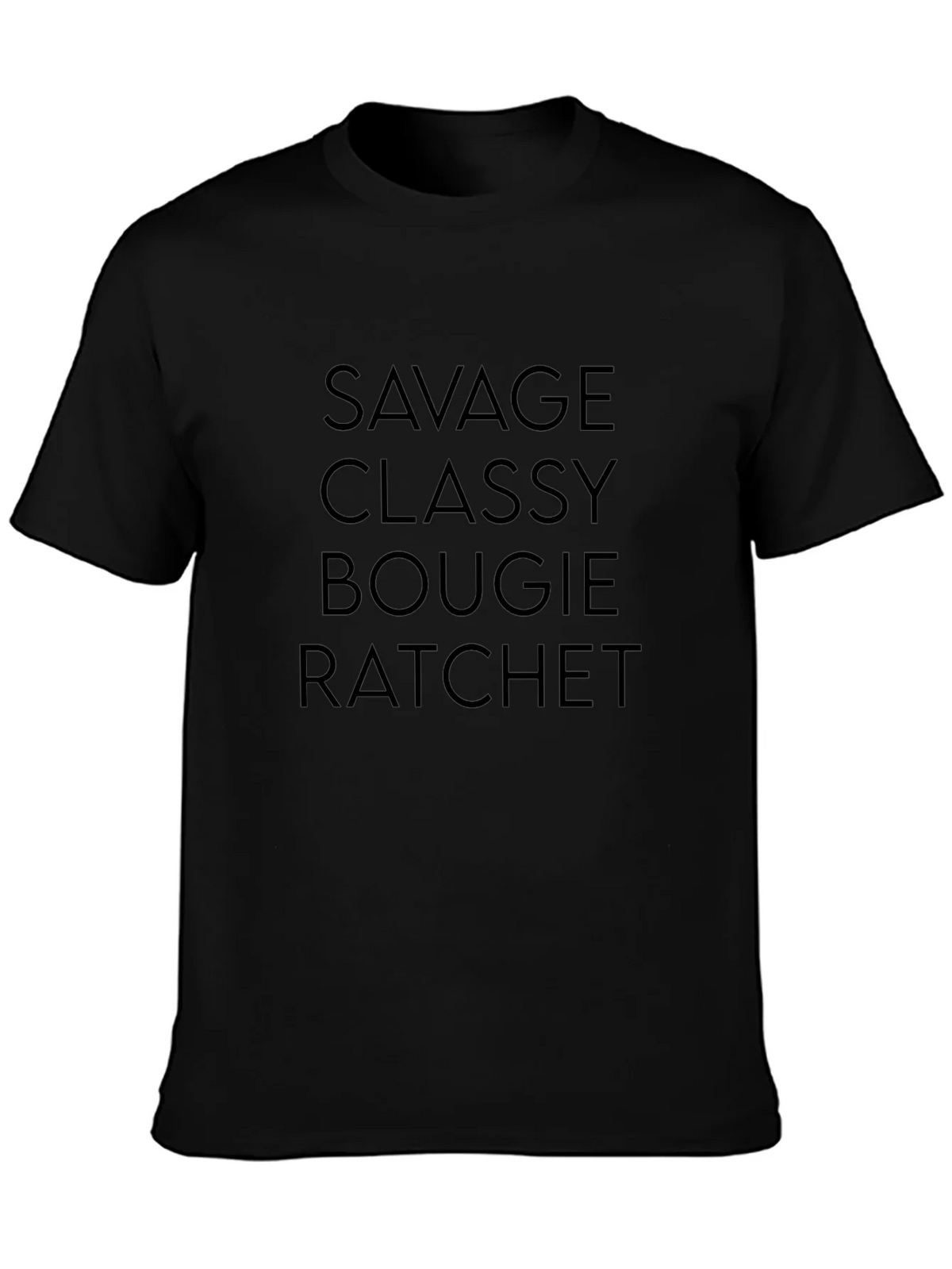 Savage Classy Bougie Ratchet Graphic Tee - Black