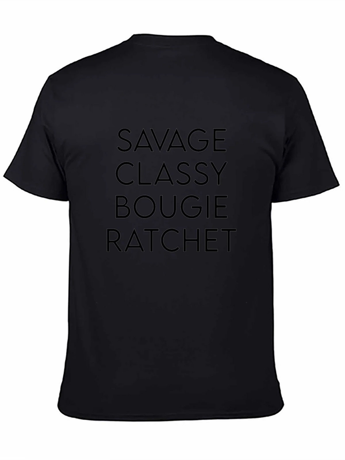 Savage Classy Bougie Ratchet Graphic Tee - Black