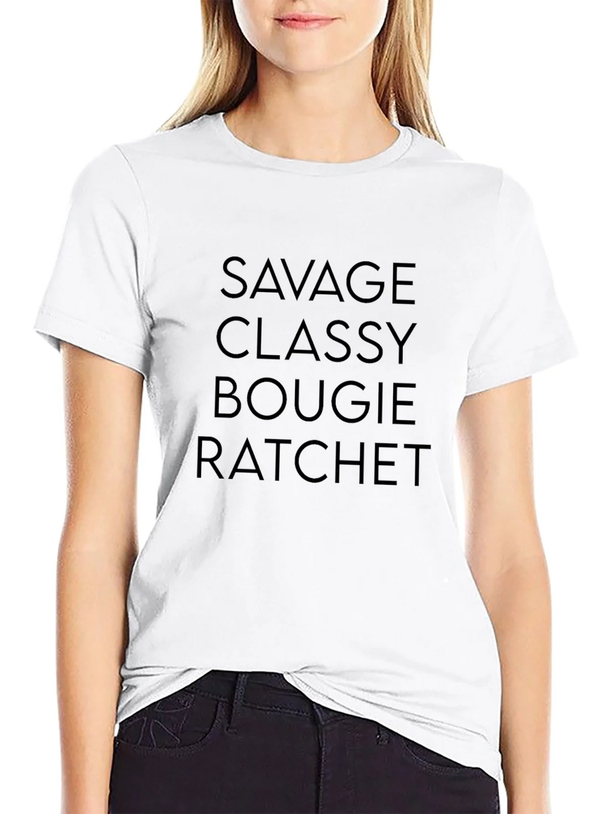Savage Classy Bougie Ratchet Graphic Tee - Black