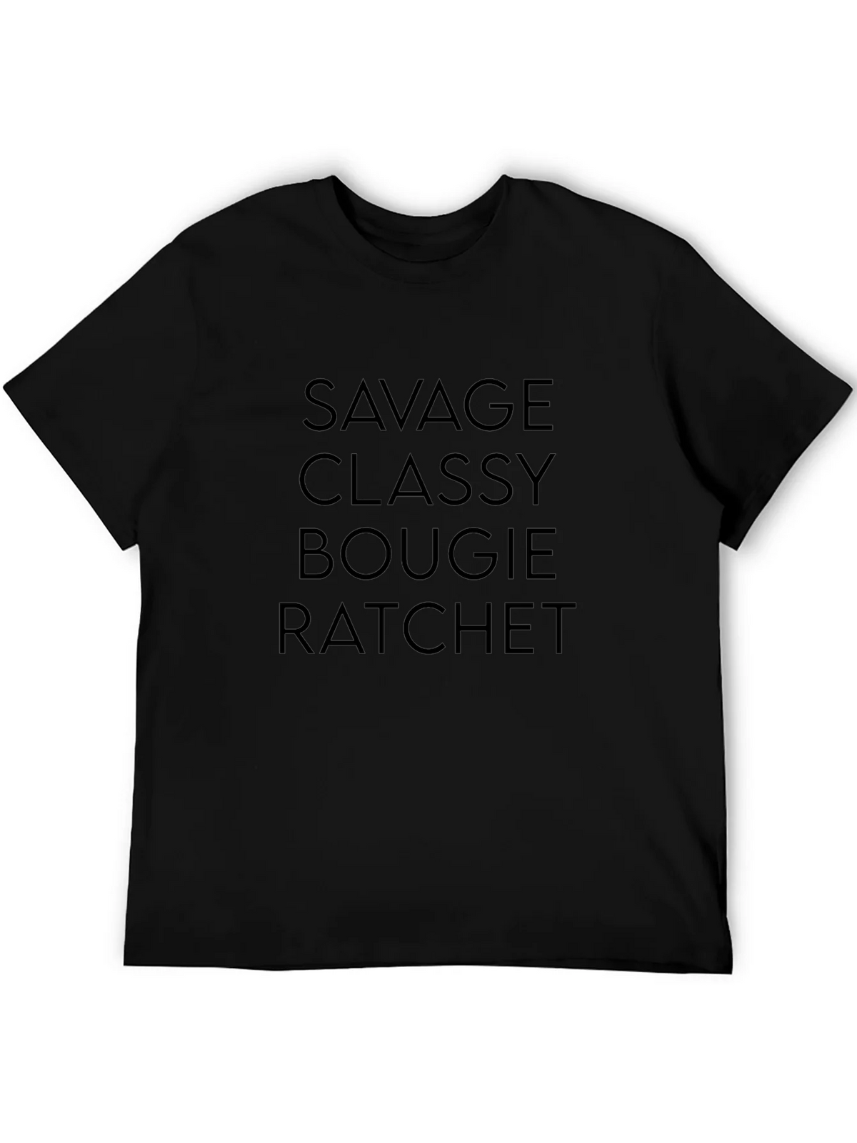 Savage Classy Bougie Ratchet Graphic Tee - Black
