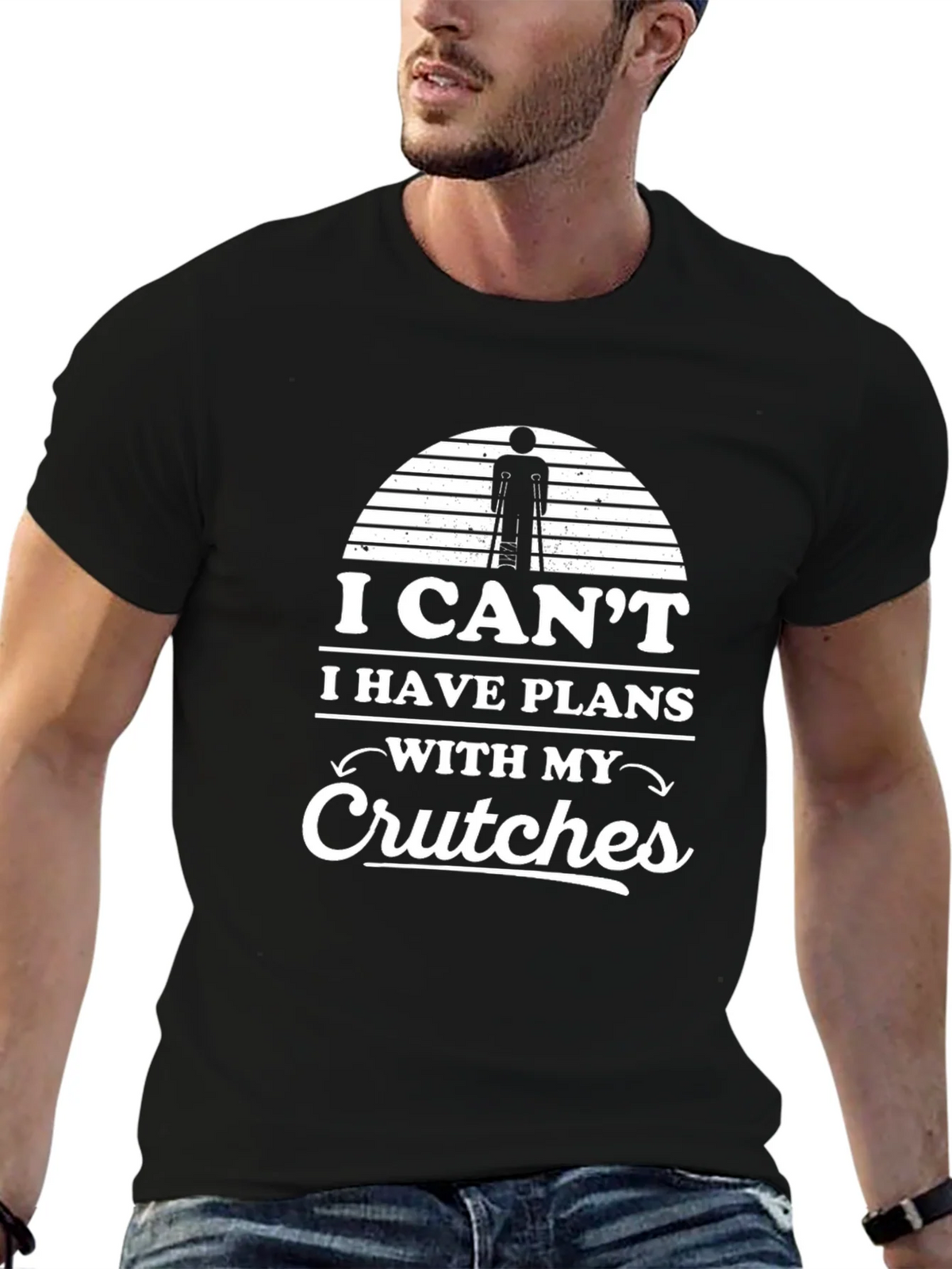 I Cant I Have Plans With My Crutches T-Shirt