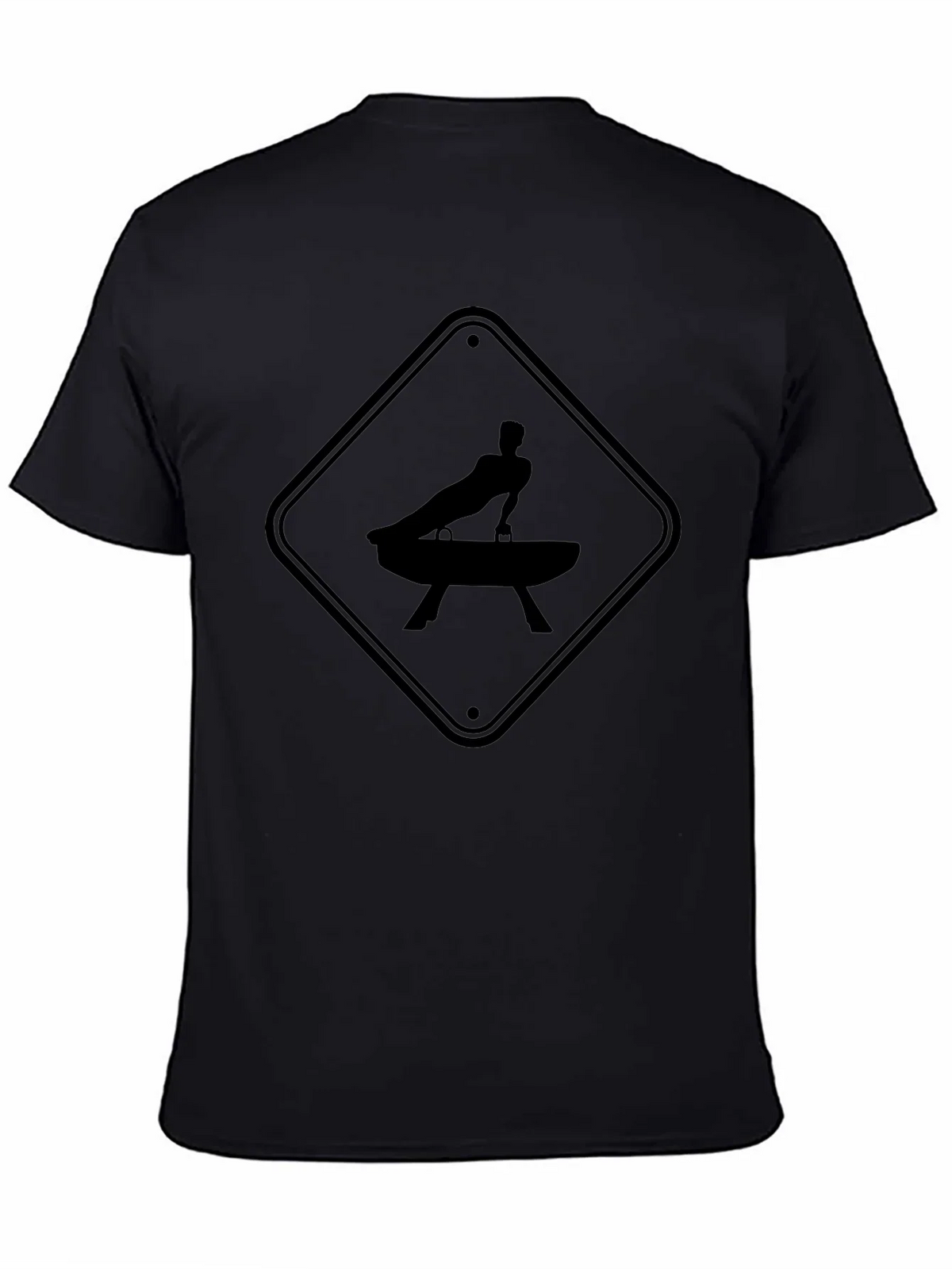Gymnastics Pommel Horse Warning Sign T-Shirt
