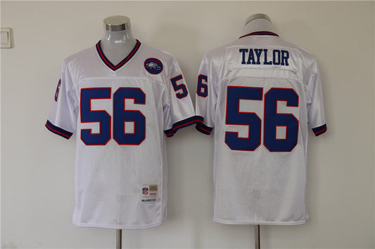 Men's New York Giants Lawrence Taylor  White Legacy Replica Jersey1