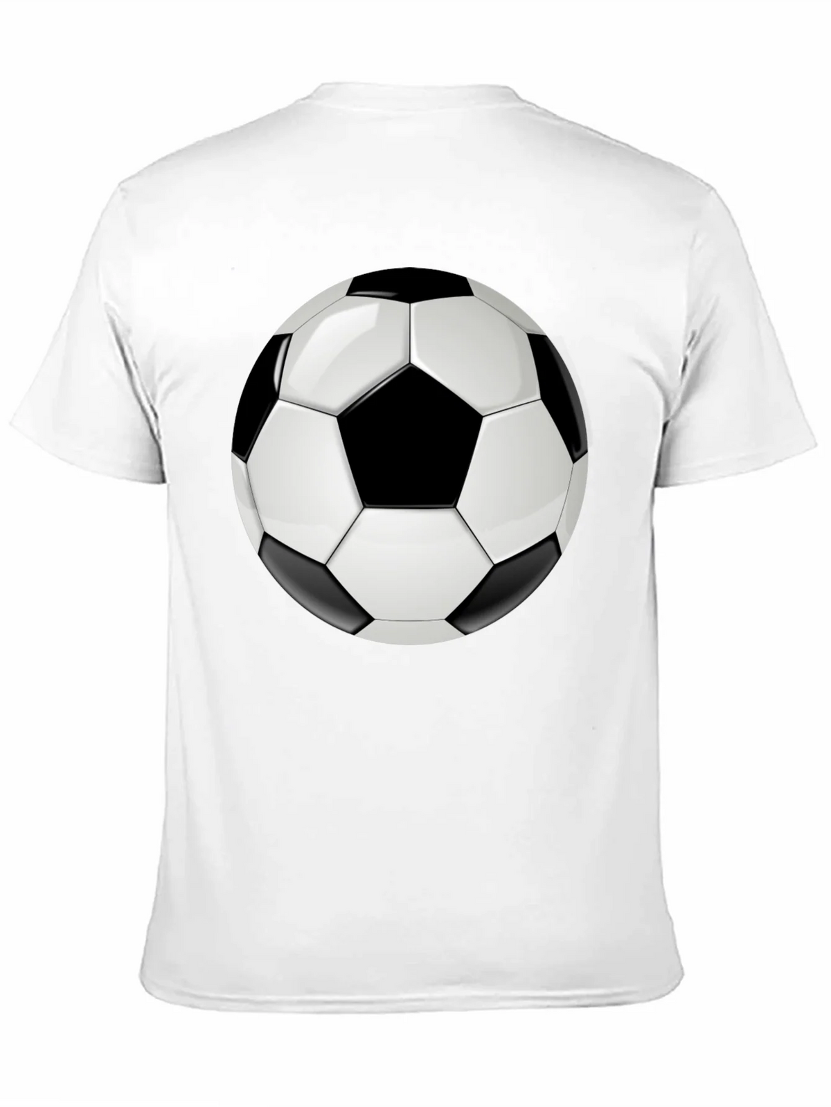 Soccer Ball Graphic T-Shirt - Black