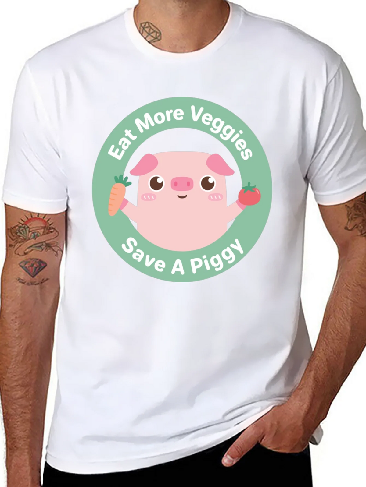 Eat More Veggies Save a Piggy Tee