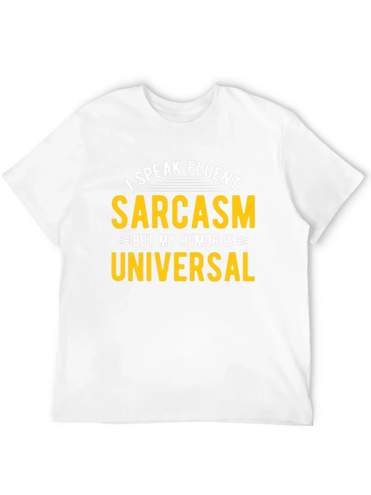 Fluent Sarcasm Humor Universal Black T-Shirt