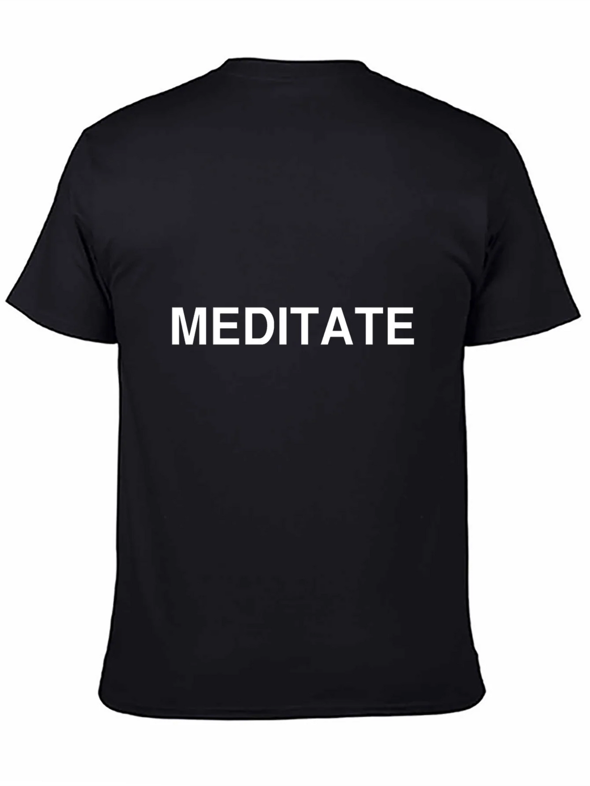 Meditate Graphic Tee - Black Cotton T-Shirt