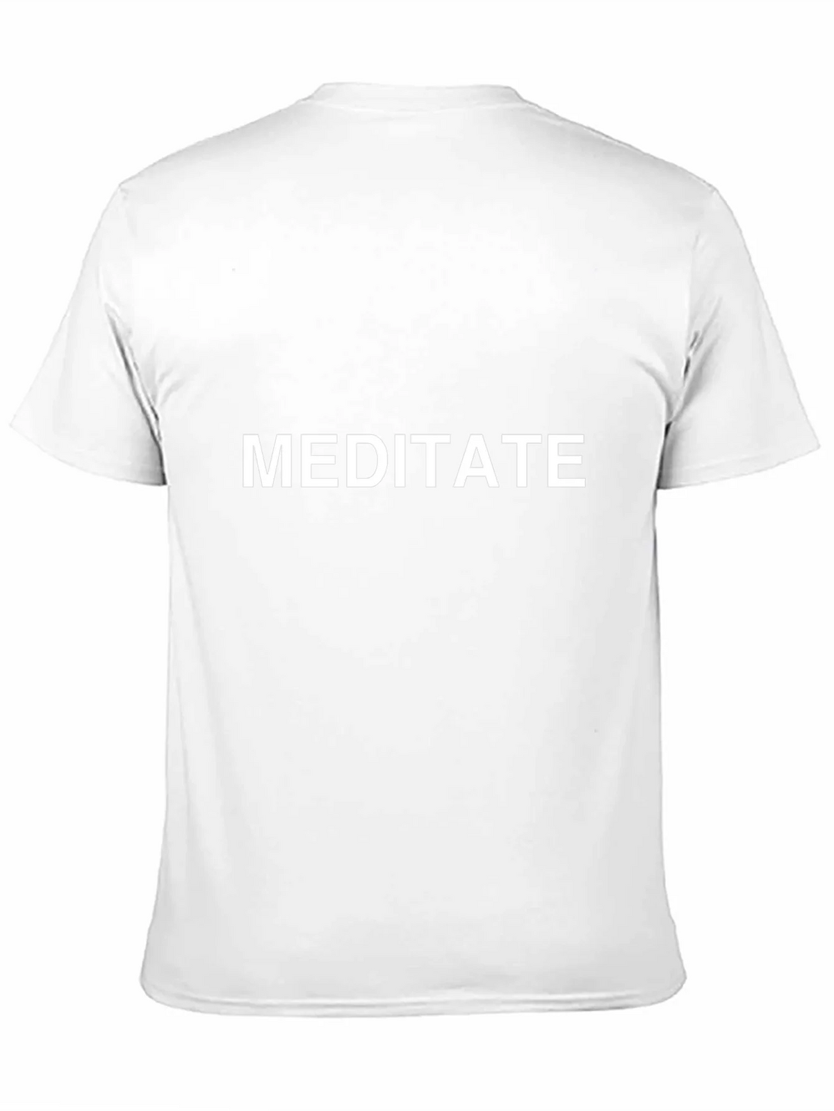 Meditate Graphic Tee - Black Cotton T-Shirt