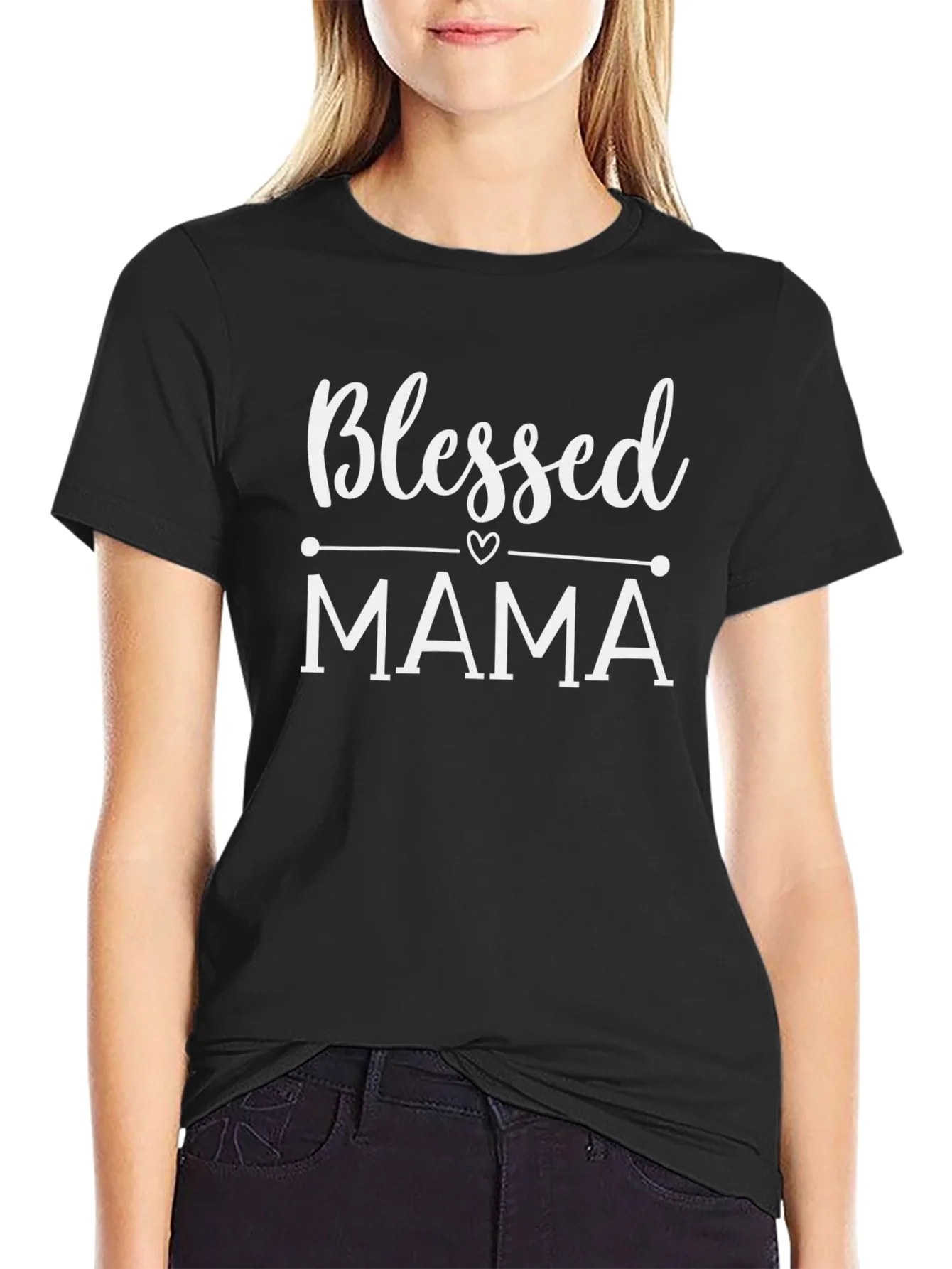 Blessed Mama Graphic Tee - Stylish Mothers Day Gift